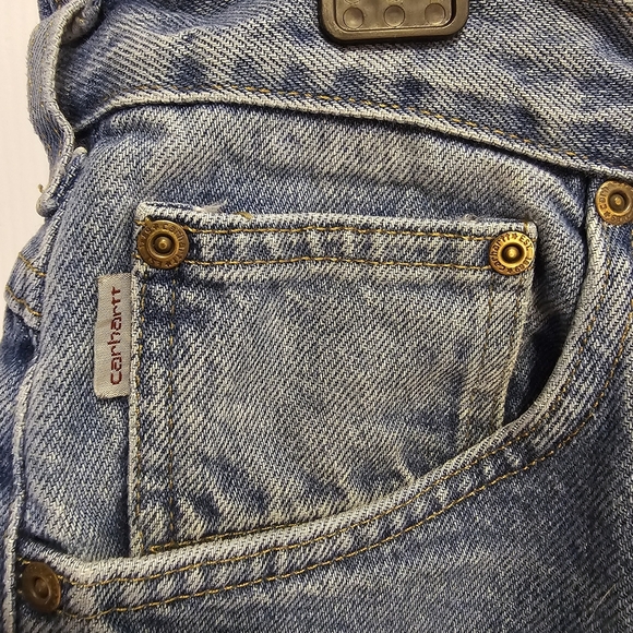 Carhartt Men's Denim Straight Jeans - Light Blue - Picture 2 of 7